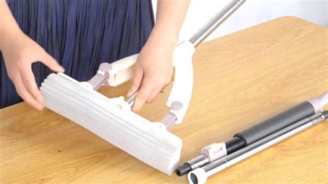 Master the art of mopping with the magic sponge mop